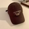 Letter California Embroidery Baseball Cap Women Wide Brim Soft Fashion Hats