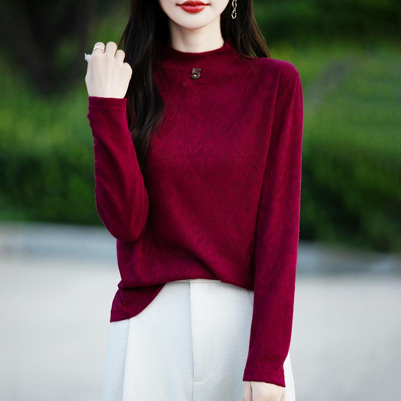 Lettvektsgenser for kvinner - 50 % Mulberry Silke & Polyester-blanding, pustende fritidsgenser