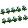 10Pcs Festival Tree Beads Hand Painted Glass Beads For Christmas Tree Decoration Bracelets Jewelry Accessories 55KF