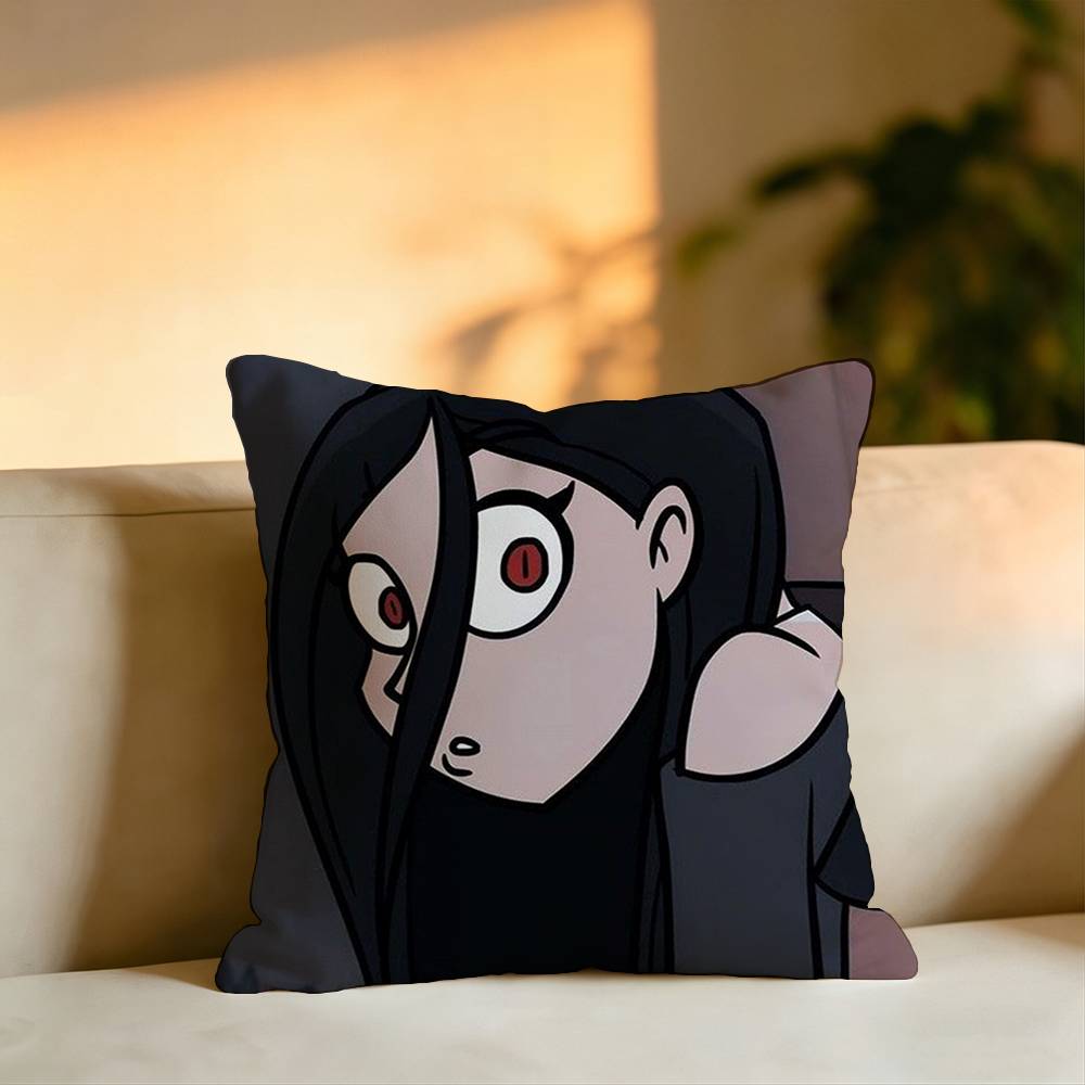 Russian Cartoon MMetal Family Pillow Case Square DoubleSided Sofa Cushion Cover Bedroom Bedside Pillow