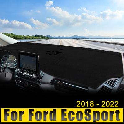 Dashboardhoes Auto Vermijd Licht Mat Zonneklep Anti-UV Tapijten Antislip Hoes Mat Voor Ford EcoSport MK3 2018 2019 2020 2021 2022