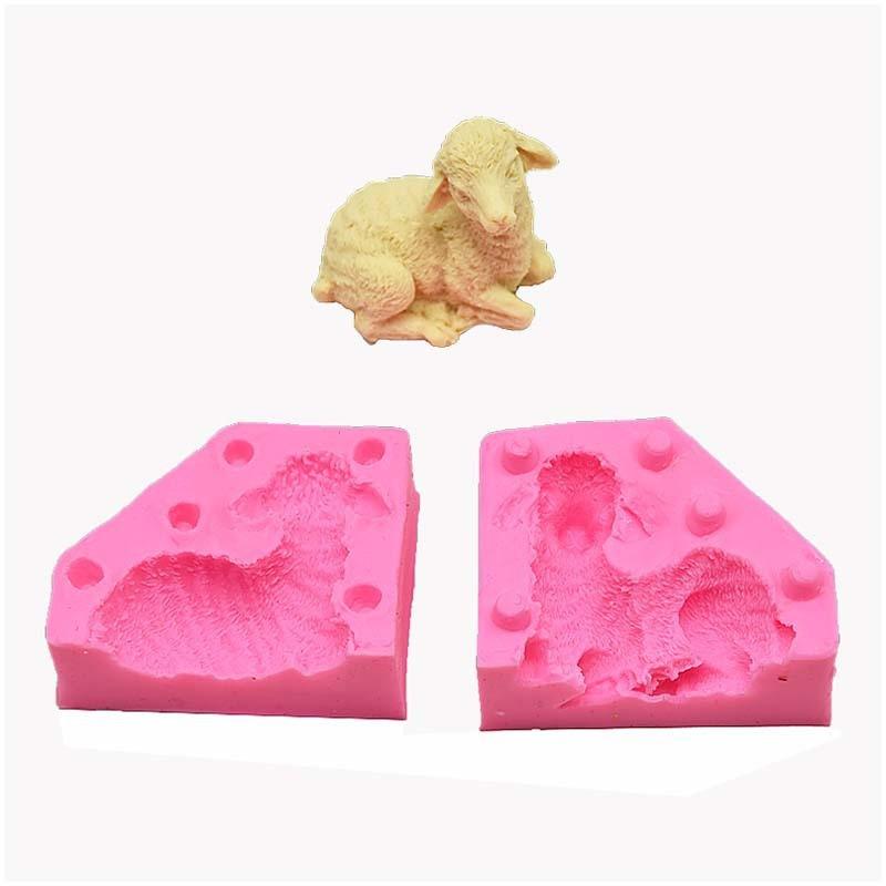 Cute Sheep Silicone Candle Mold With Cute Design Diy Suitable Handmade Crafts Candles Plaster Soap Home Decor