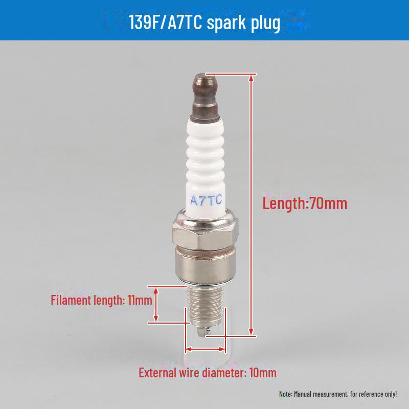 Bujii și duze 168F/190F pentru motoare de drujbă, generator și mașină de tuns iarba