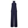 Women's Set Casual Halter Solid Color Sleeveless Top Straight Pants Two-piece Set