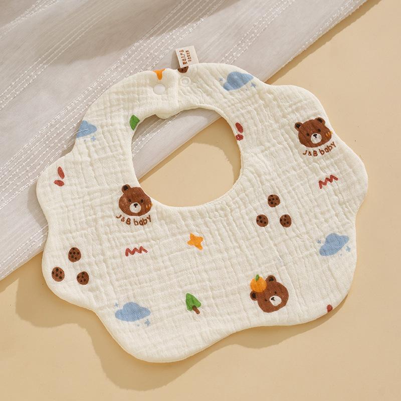 Baby Bibs Cotton Newborn Bibs Feeding Drool Bandana Saliva Towel Toddler Ruffle Floral Bib Baby Accessories