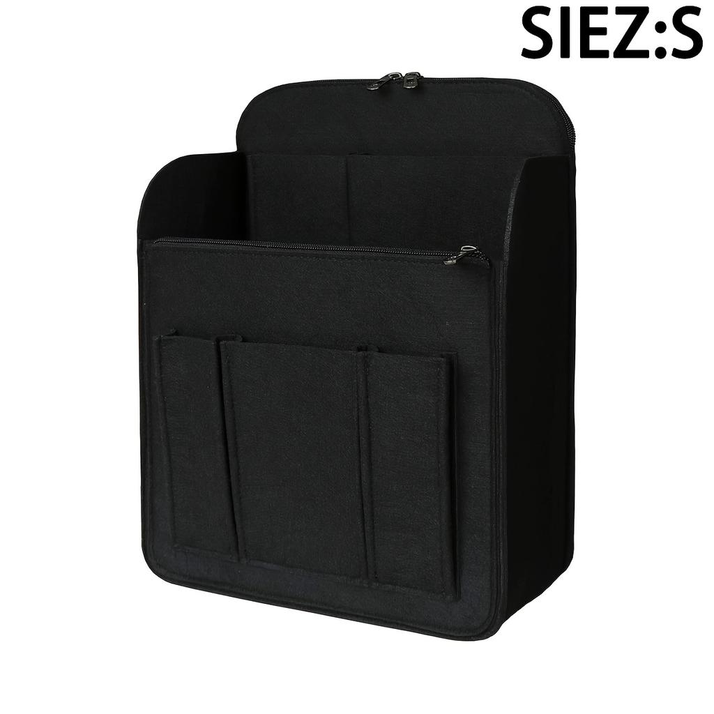 1 Pezzo Borsa Organizer con Scomparti Multi-Tasche con Cerniera per Zaino Lungo Borse per Organizer Interno Zaino in Feltro Rivestimento Interno