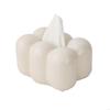 High-end Dining Table Tissue Box Ceramics Tissue Box Silver White Black