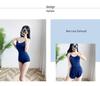 2024 Japanese College Style Two-Piece Women’s Swimsuit: Trendy, Belly-Covering, Sweet, Conservative One-Piece Hot Spring Wear