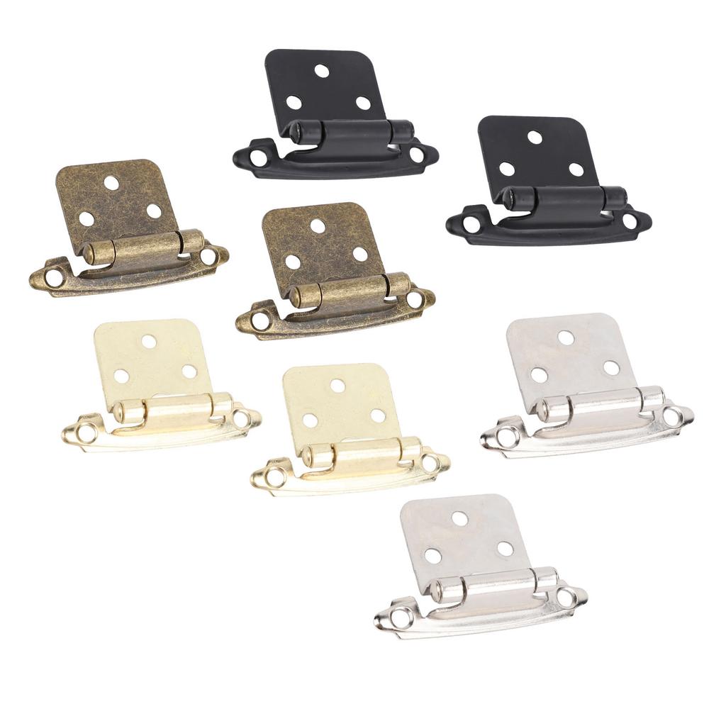 2pcs RV Cabinet Hinge 1/2in Overlay Self Closing Cabinet Door Hinge Hardware Steel for RV Boat Bathroom Kitchen