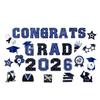 30Pcs Graduation Car Magnetic Stickers Waterproof Reusable 2026 Senior Grad Car Decorations Bumper Magnets for Refrigerator Metal Surfaces Party