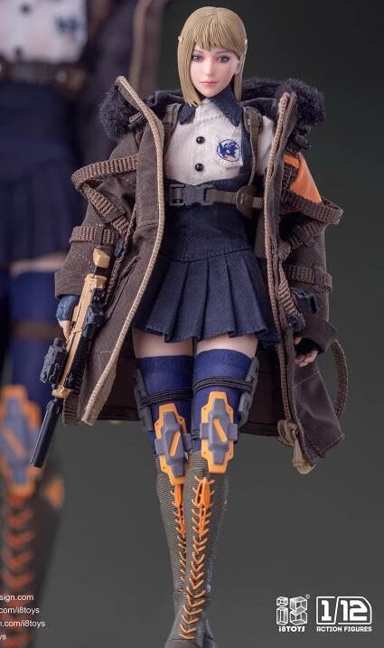 i8Toys POCKET COLLECTION Series KATHERINE Articulated Action and Full Set DX [AC] 1/12 Figure, Body, Head, Outfit, Accessories, (i8-72C323D Version)