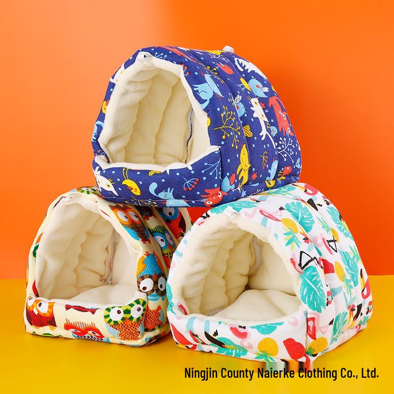 Warm Tiger Skin Bird Nest: Fleece-Lined Winter Hammock for Cockatiels