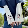 Women's Little Flower Anime Bell-Sleeve UV Protection Ice Sleeves for Summer - Loose Fit for Driving, Cycling & Outdoor Activities