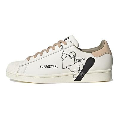 Originals Superstar Durable Lightweight Low-Top Skate Shoes Collaboration Unisex Skate Shoes White ID7447
