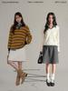 Retro High-Waisted Plaid Wool Blend Mini Skirt - Women's Winter Korean Style Bodycon Skirt