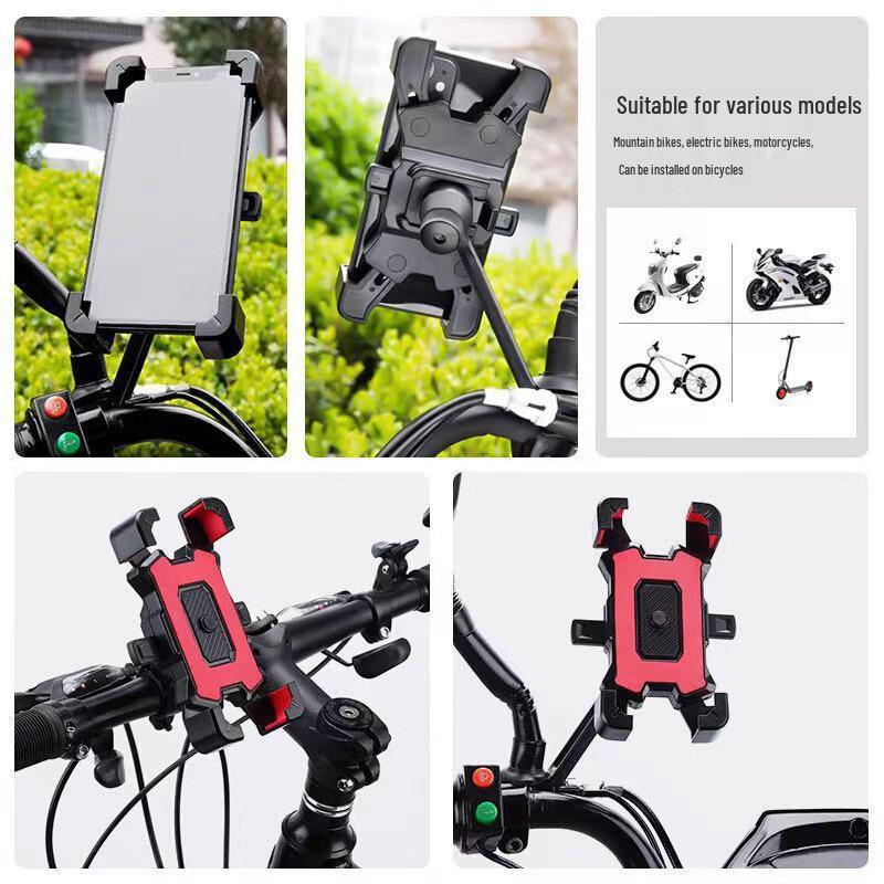 Shockproof Anti-Shake Mobile Phone Holder for Electric Vehicles & Motorcycles