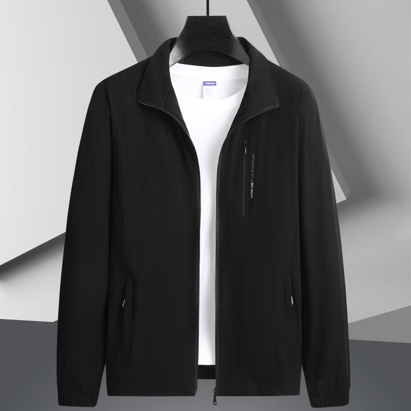 Coat Top Thin Spring Clothes Middle-aged and Elderly Grandpa Casual Sports Jacket