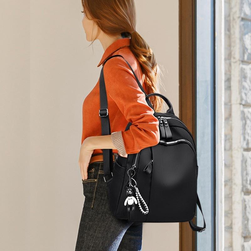 Dual-shoulder Bag - Stylish and Simple Large Capacity Backpack for Ladies, Small Schoolbag