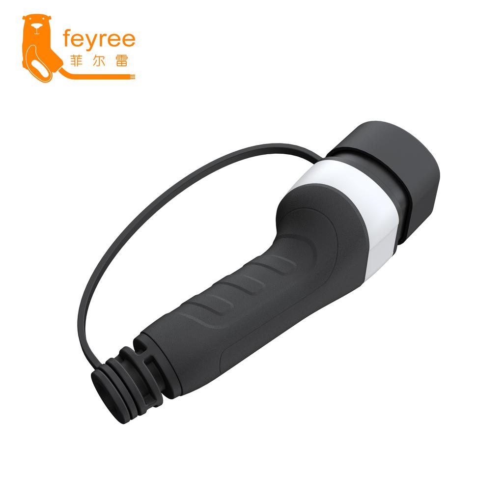 feyree EV Charger Type2 Plug Adapter 16A 32A Female Car Side IEC62196-2 Convertor 1 Phase 3 Phase for Electric Vehicle Car