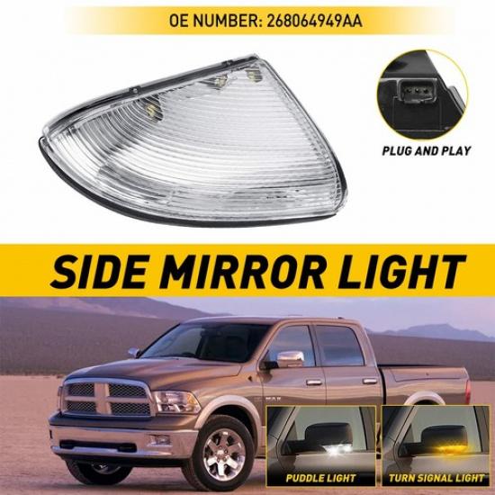 Front Driver Side Mirror Signal Turn For 09-14 Dodge 1500 Ram &10-14 2500 US