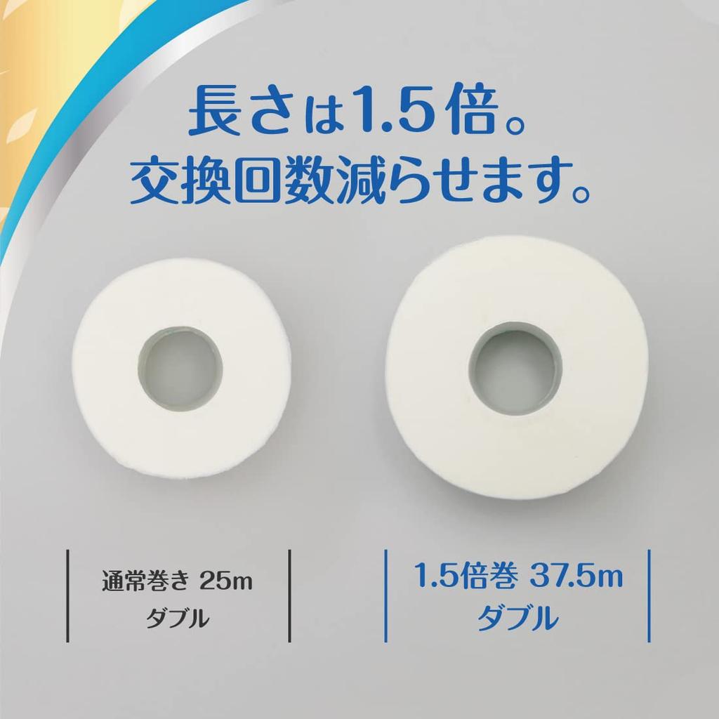 Carta igienica deodorante Elleair Plus 1,5 rotoli 37,5 m x 64 rotoli (8 rotoli x 8 confezioni) Doppio profumo 100% polpa fresca e trasparente [venduto in confezione]