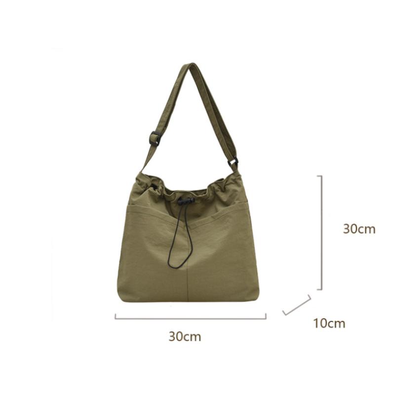 Simple solid color shoulder bag, versatile daily messenger bag, lightweight women's carry-on bag, daily commuting, travel