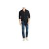 Polo Ralph Lauren Solid Color Single-Breasted Loose Long Sleeve Shirt Men shirts Black 710928252-009