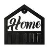 Key Storage Rack with 5 Hooks Strong Load-bearing Rust Resistant Wall Mount Key Organizer Hanger Decorative Key Holder
