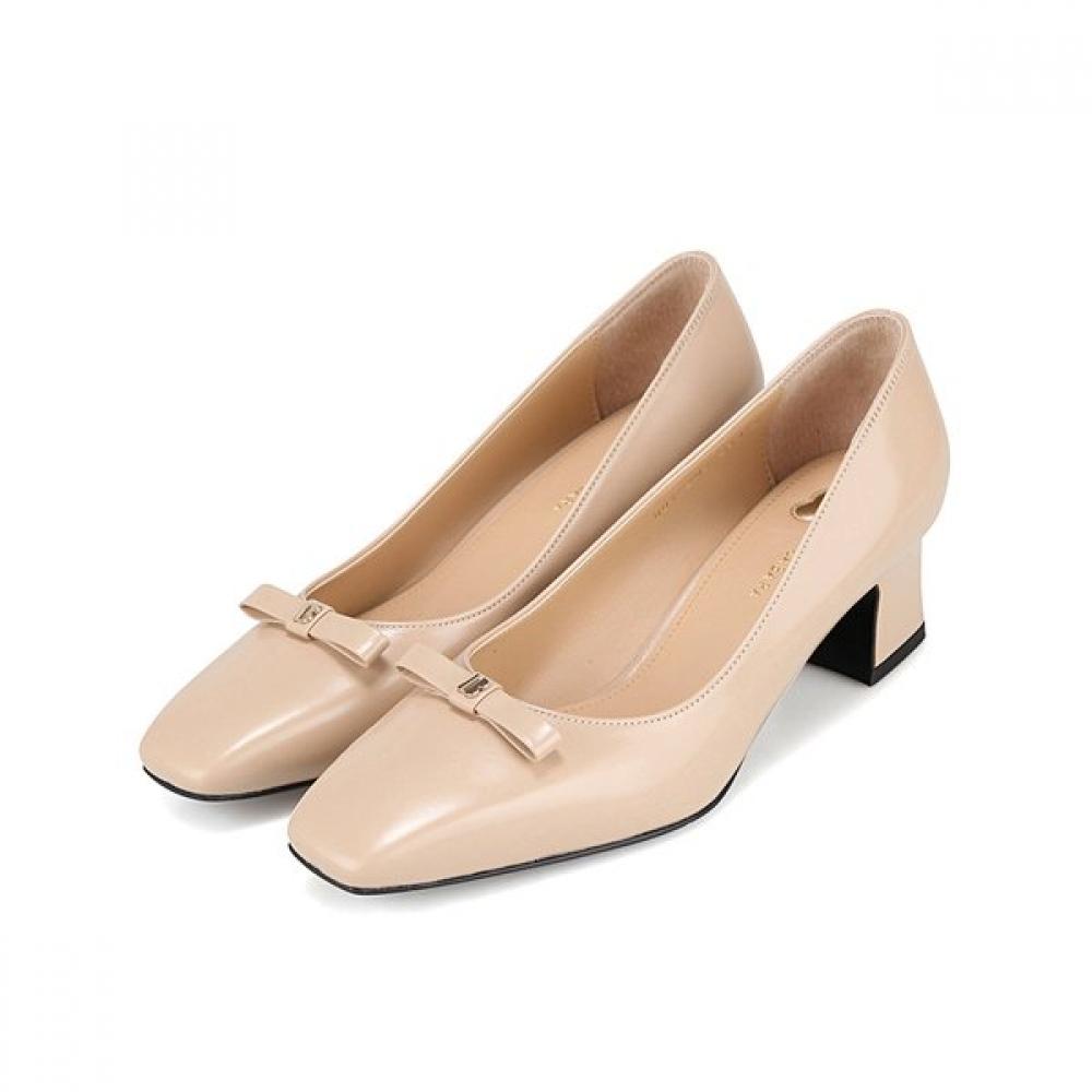 Barbara Leather Square 5cm Pumps Bbi208be 230mm
