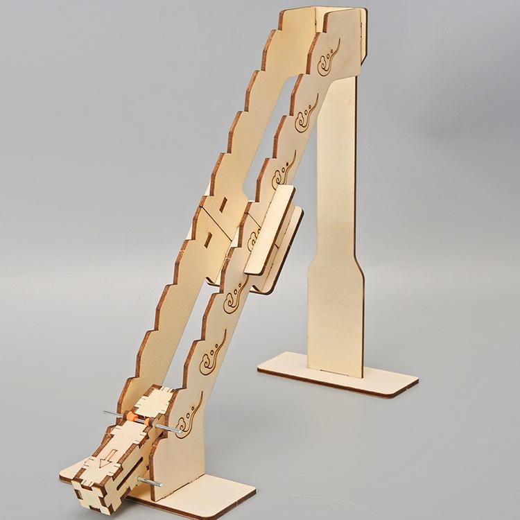 Downstairs Technology Small Production Center Of Gravity Conversion Roll Downhill DIY Handmade Physical Model Children's Student Teaching Aids