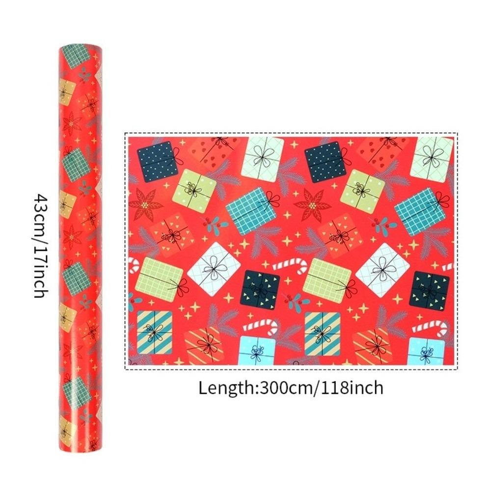 Roll Christmas Wrapping Paper for Holiday Gifts Gift Wrapping Paper  Festive Party Supplies