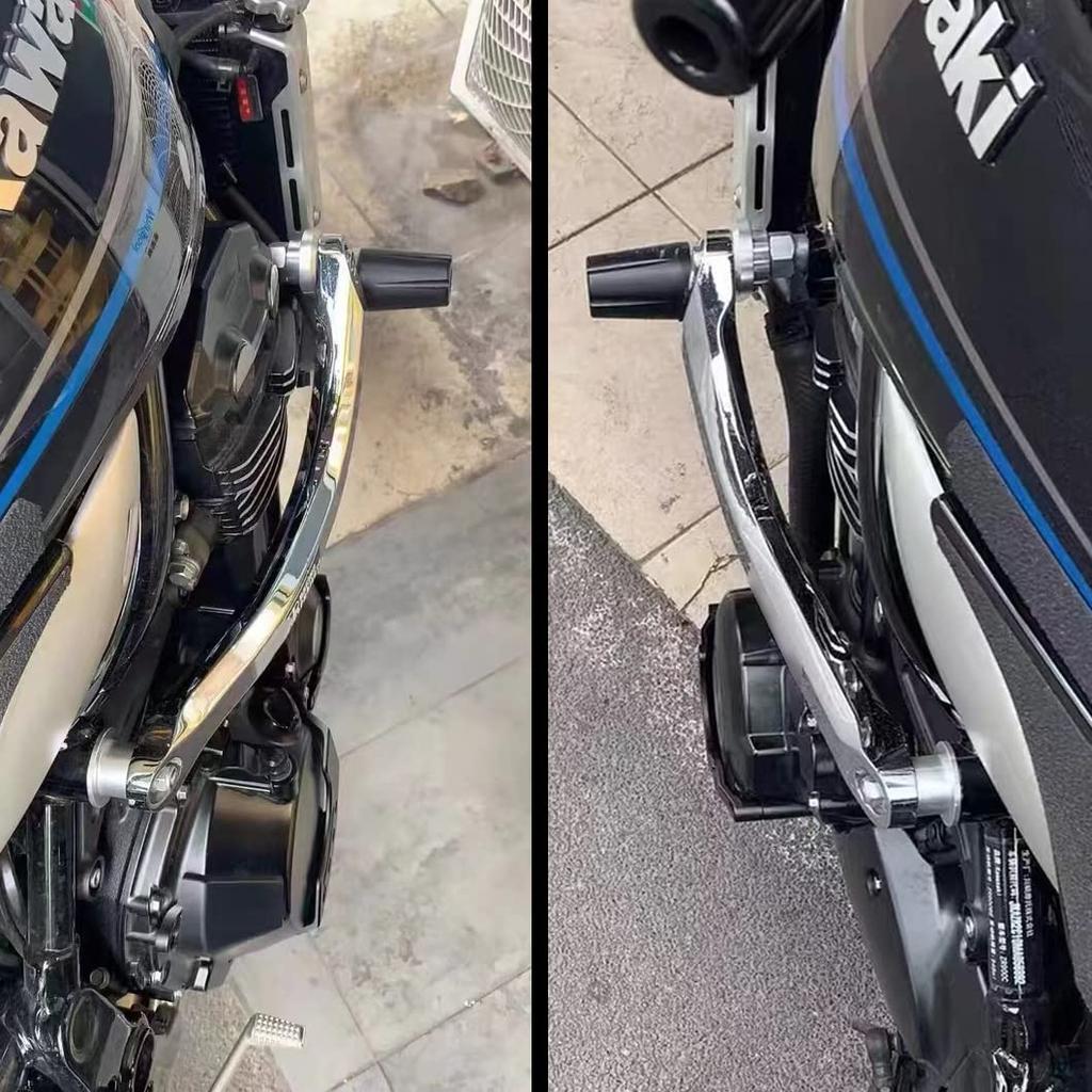 Motorcycle Subframe Kit Frame Sliders for Kawasaki Z900RS and Z900RS CAFE Kit Engine Electroplated & (2018-2024) (2018-2024) (Subframe + Sliders,