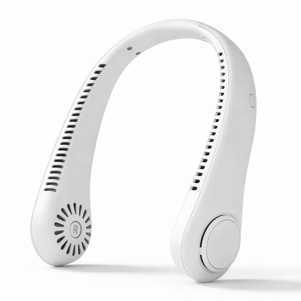 2026 New Arrivals 1200Mah Usb Portable Neck Fan Rechargeable Mini Charging Fan Outdoor Quick Cooling Sports Style Hands-Free