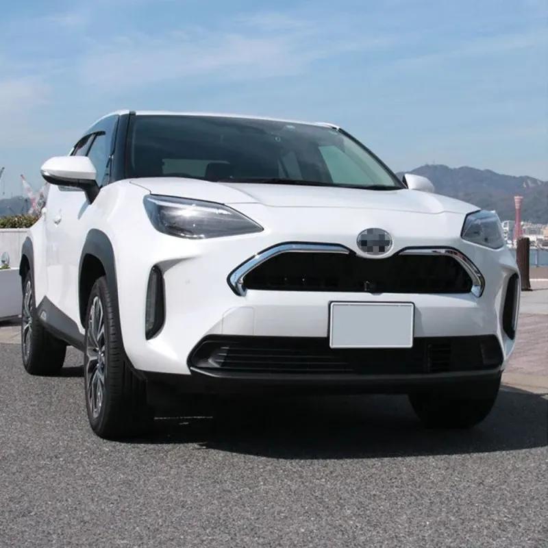 For Toyota yaris Cross   ABS balck Car Front Bumper Grille Grills Strip Trims Cover front mesh Trim Exterior Accessories