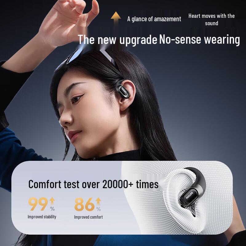 Philips TAT3769 Open-Ear Sports Bluetooth Earphones