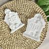 Pour Art Form for Halloween Grave Marker Displays, Quick Releases Build for Small Indoor Accent Work, Single Raised Pattern for Shelf Styling Use