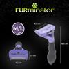 Furminator Pet Brush for Medium and Large Cats and Prevents Gentle on Removes Easily Removes Shed Hair with the Press of a Grooming Skin and