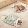 with Ears Cat Cave Bed Plush Cat Nest Mat Cute Cat Sleeping Bag  Pet Supplies