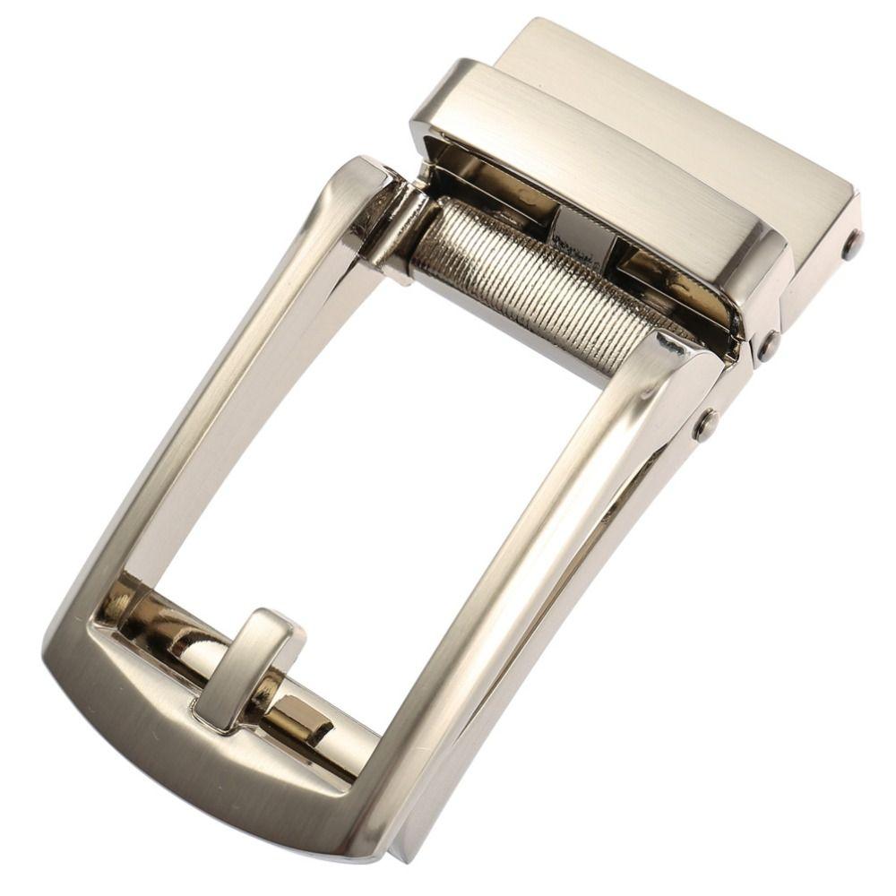 

Men s Business Alloy Automatic Buckle Unique Men Plaque Belt Buckles 3.2cm Ratchet Men Accessories Designer Belt Buckle срібний