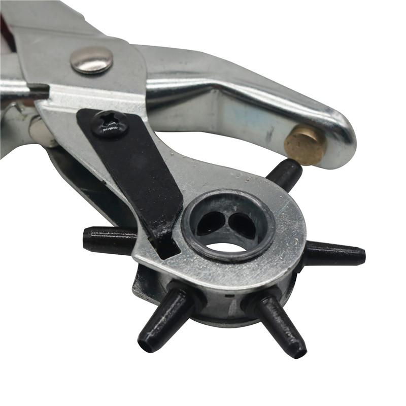 Leather Belt Hole Punch Plier Eyelet Puncher Revolve Sewing Machine Bag Setter Tool Watchband Strap Household leathercraft