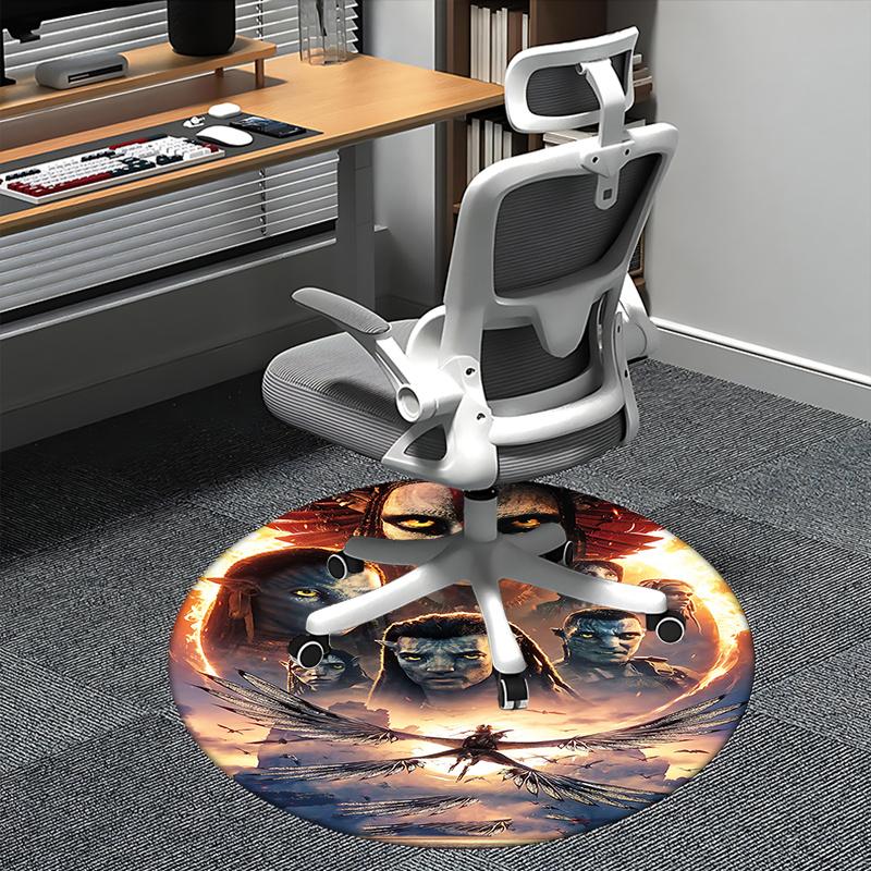 

Avatar Movie Inspired Chair Mat Round Carpet for Home Decor, Office Use, Living Room, Bedroom, Gift Idea0241b 80cm by 80cm