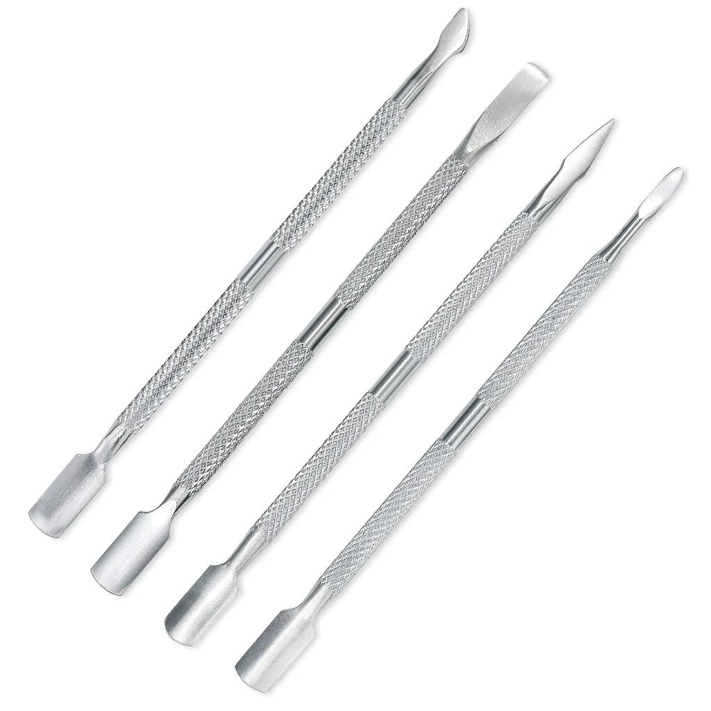 1/4/5/7Pc Professional Stainless Steel Nail Care Tools Double Head Cuticle Pusher Cuticle Nipper Nail Cuticle Remover Accessorie