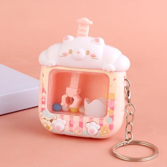 Mini drápkový automat klíčenka pro teenagery a dospělé, úleva od stresu, malá chytací hra