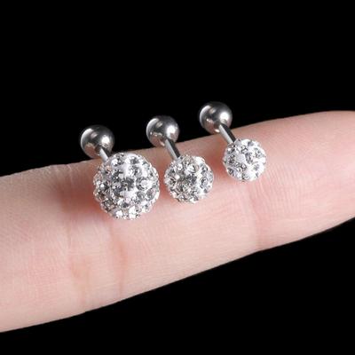 Náušnice kuličky Chirurgická ocel Plugy do uší Piercingy Šperky na tělo Puzety do uší