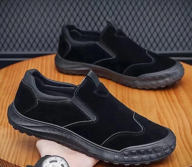 

Мужские кроссовки на нескользящей платформе, повседневные парусиновые туфли, удобные походные туфли для скалолазания, мужские мокасины без застежек 44