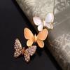 Engood 30Pcs Alloy Rhinestone Butterflies Buttons Sewing Trim & Embellishments Craft Buckles for DIY Accessories Decoration LP40