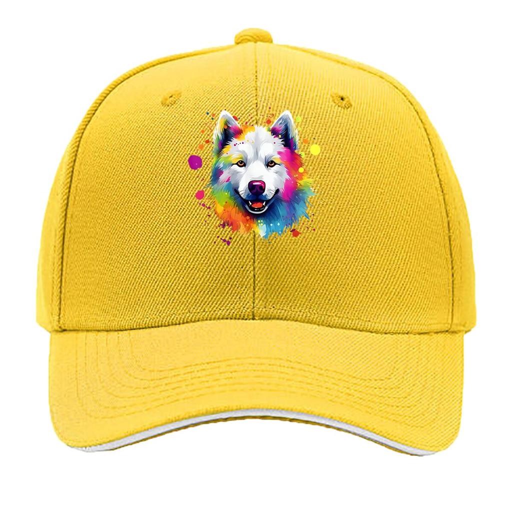 Wolf Nature Wildlife Themed Design Sandwich Baseball Cap