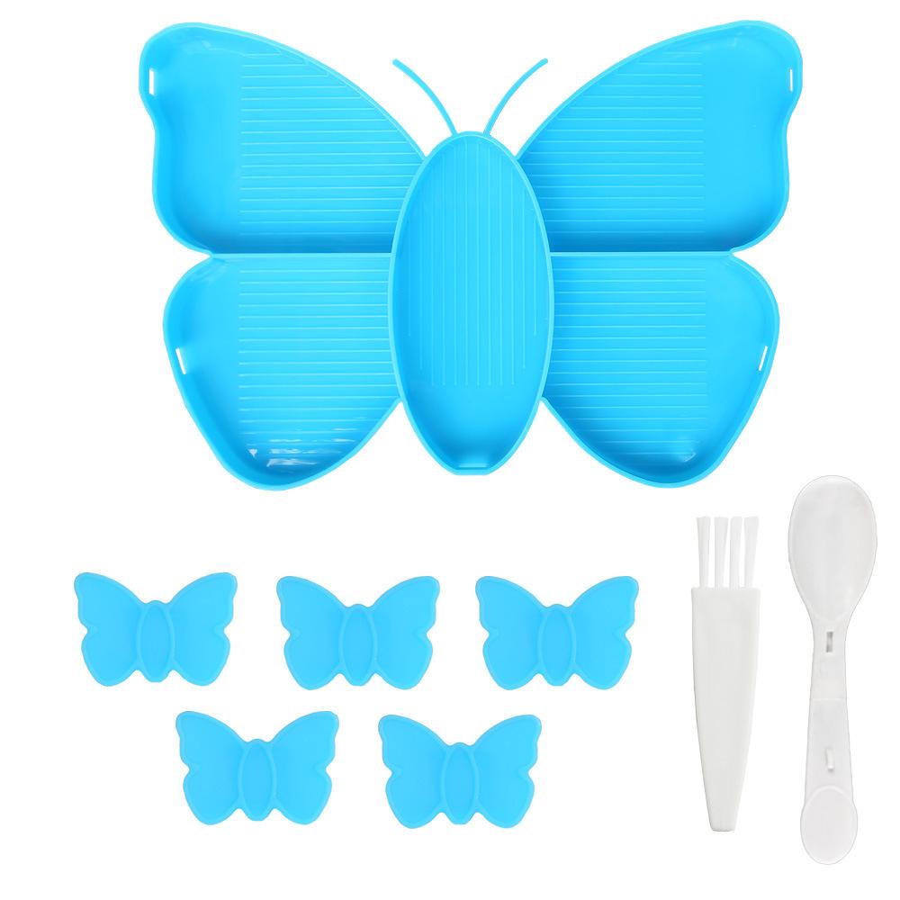 8pcs/Set DIY Diamond Painting Tool Set -Butterfly Multifunctional Flip Plate, Drill Points, Trays & Funnels for DIY Projects