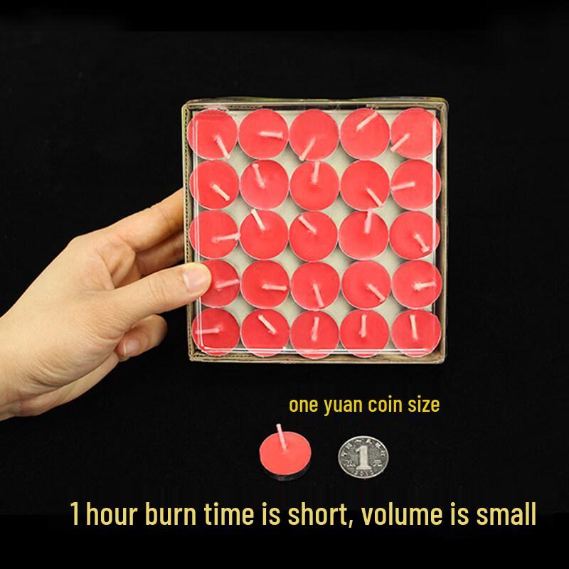 LIEI 8-Hour Smokeless Buddhist Butter Lamps (100-Pack)