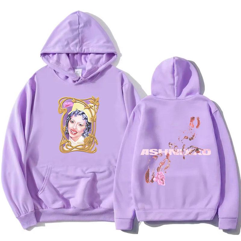 BUCKTOOTH SMOOCHIES MIKINA Ashnikko Grafický Potisk Mikiny Módní Mikiny s Dlouhým Rukávem s Kapucí Streetwear Dámské Oblečení